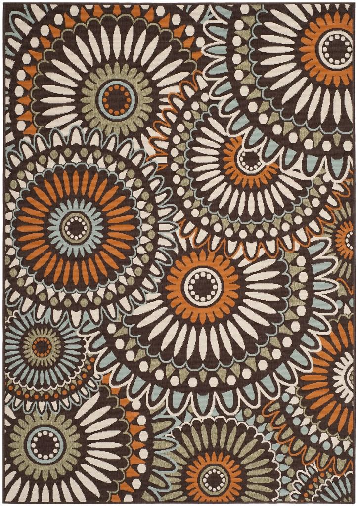 safavieh clearance veranda ver091 0725 chocolate rug