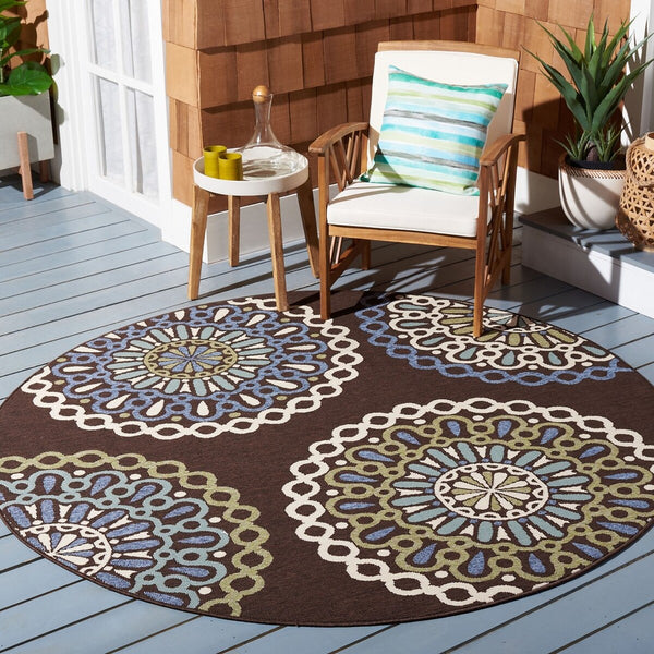 safavieh clearance veranda ver092 0625 chocolate rug