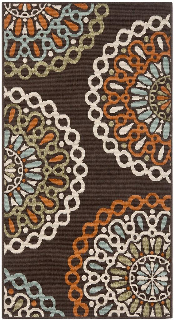 safavieh clearance veranda ver092 0725 chocolate rug