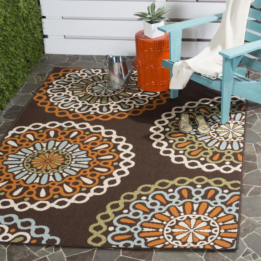 safavieh clearance veranda ver092 0725 chocolate rug