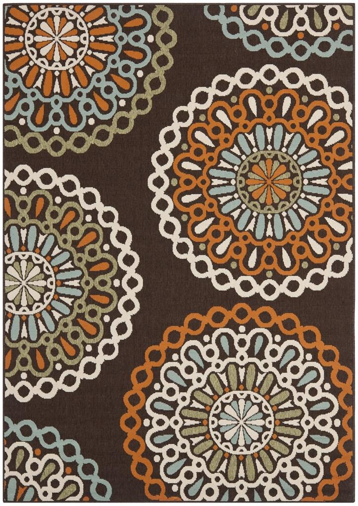 safavieh clearance veranda ver092 0725 chocolate rug