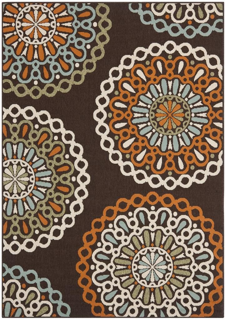 safavieh clearance veranda ver092 0725 chocolate rug