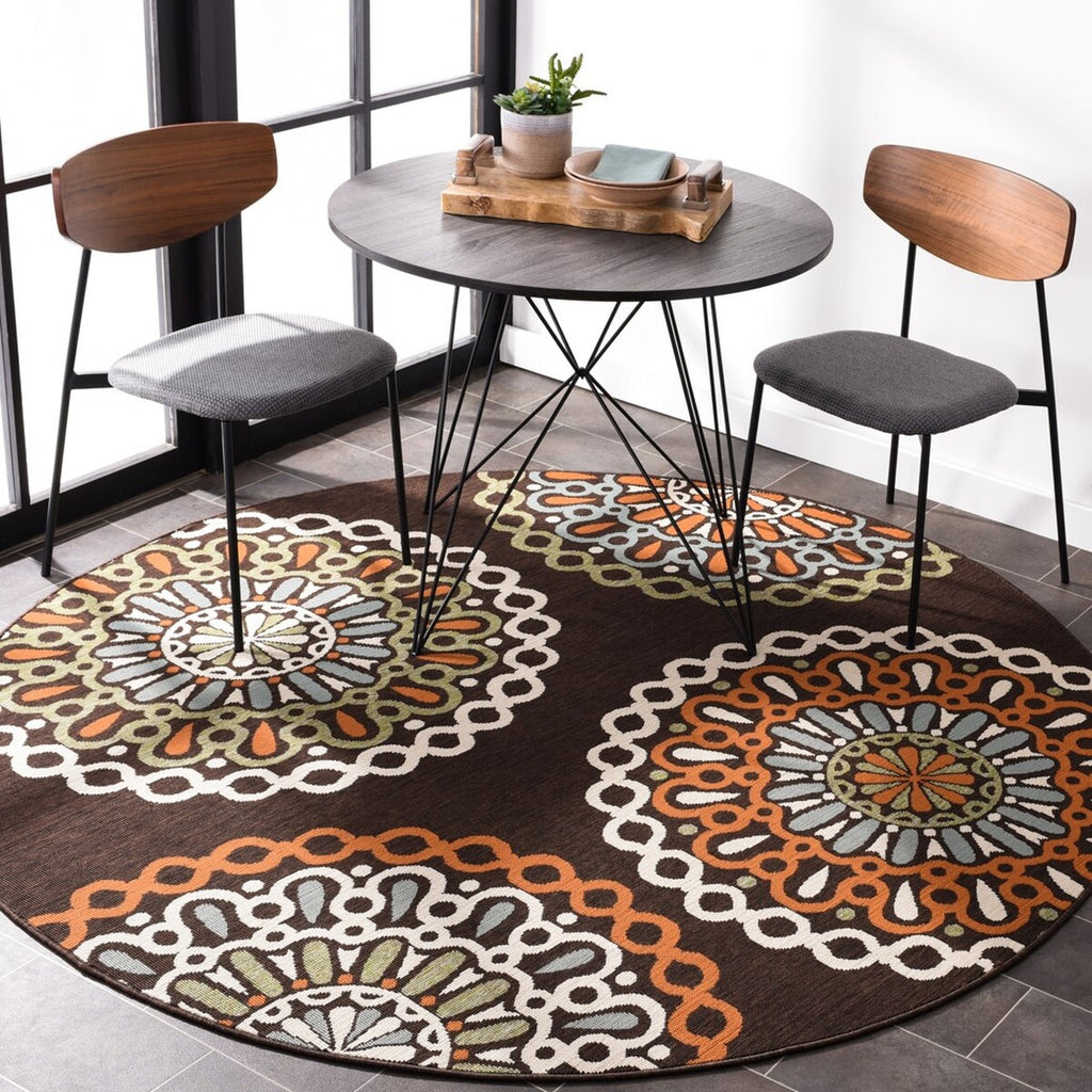 safavieh clearance veranda ver092 0725 chocolate rug