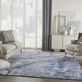 nourison prismatic prs05 blue rug