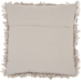 nourison shag dl658 grey pillow