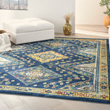 nourison allur alr02 navy multicolor rug