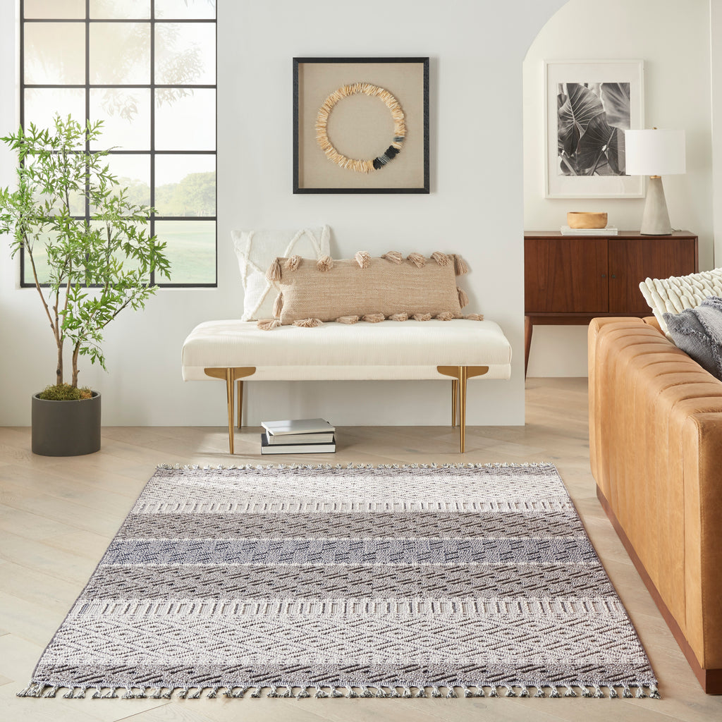 nourison paxton pax03 ivory slate rug