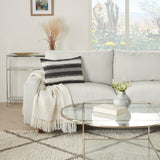 nourison outdoor vj088 black pillow