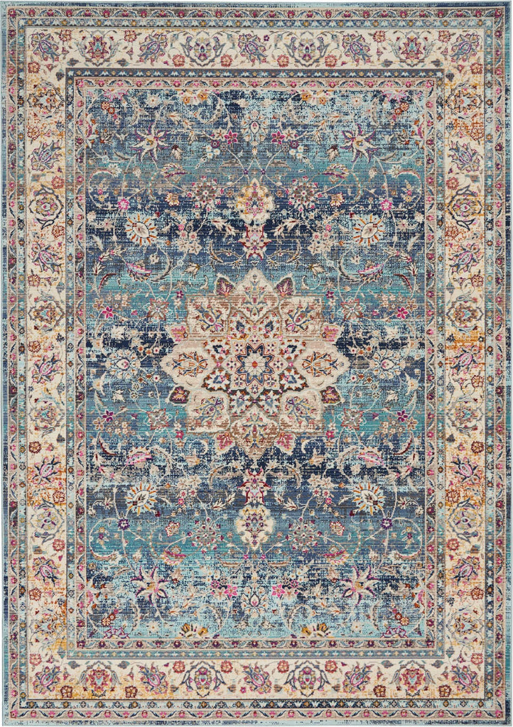 Nourison Sale Vintage Kashan VKA01 Blue Rug