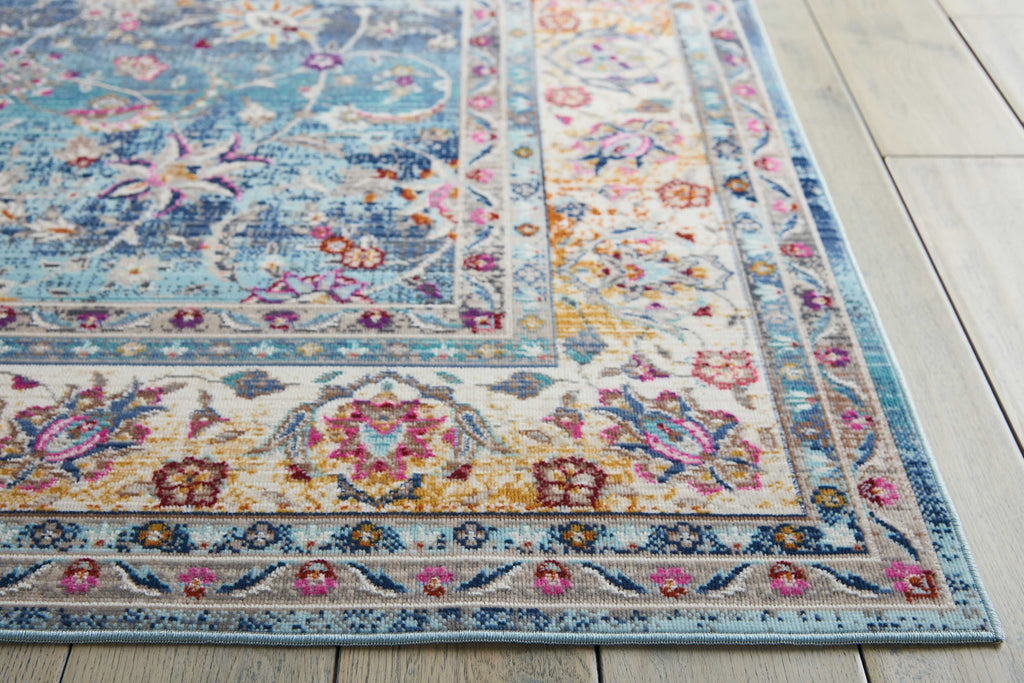 Nourison Sale Vintage Kashan VKA01 Blue Rug