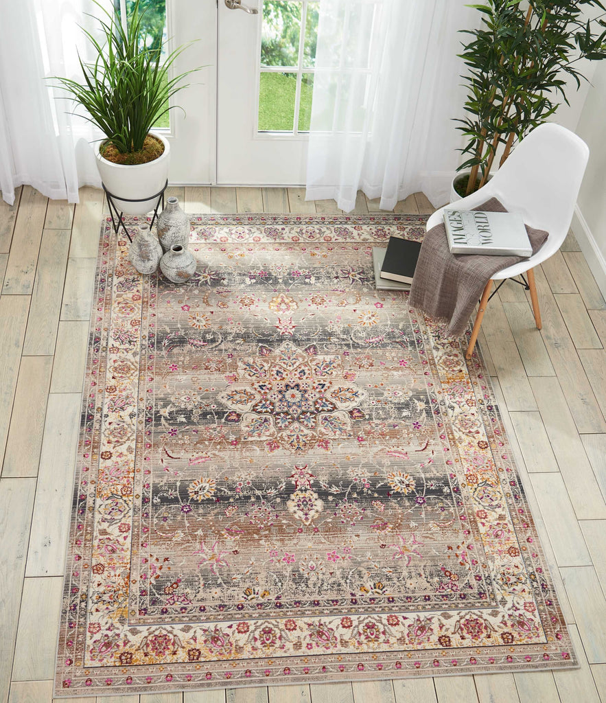 Nourison Sale Vintage Kashan VKA01 Grey Rug