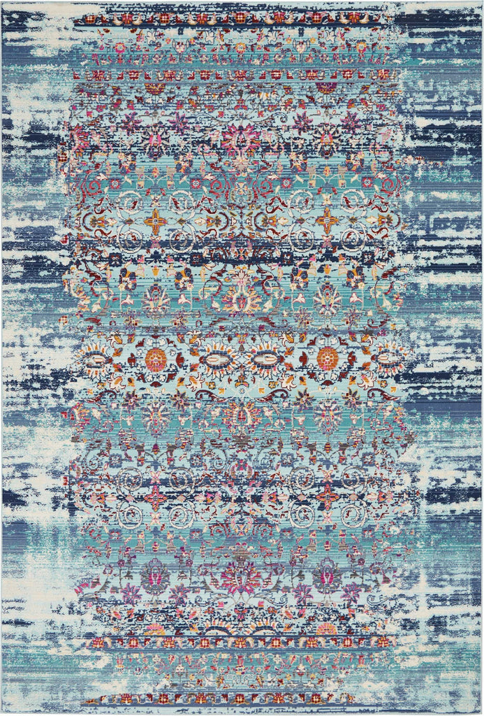 Nourison Sale Vintage Kashan VKA02 Blue Rug