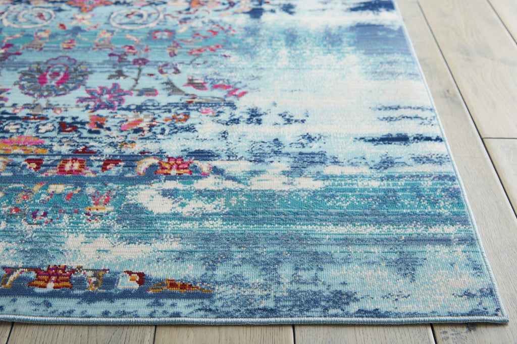 Nourison Sale Vintage Kashan VKA02 Blue Rug