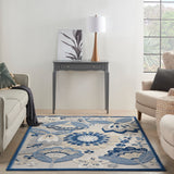 nourison aloha alh25 blue grey rug