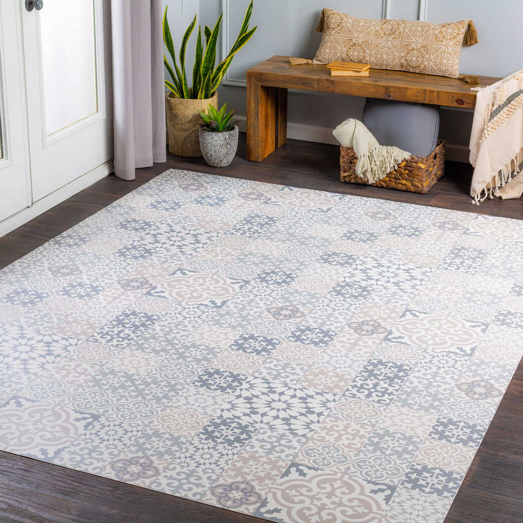 surya vinilo vnl 2306 blue rug