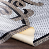 surya vinilo vnl 2310 white rug