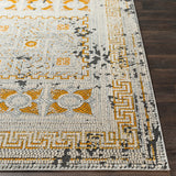 Transitional Surya Rug Co. Venezia Mustard Rug | Bright Orange Rugs | Rugs Done Right