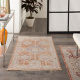 nourison homestead hms01 brick rug