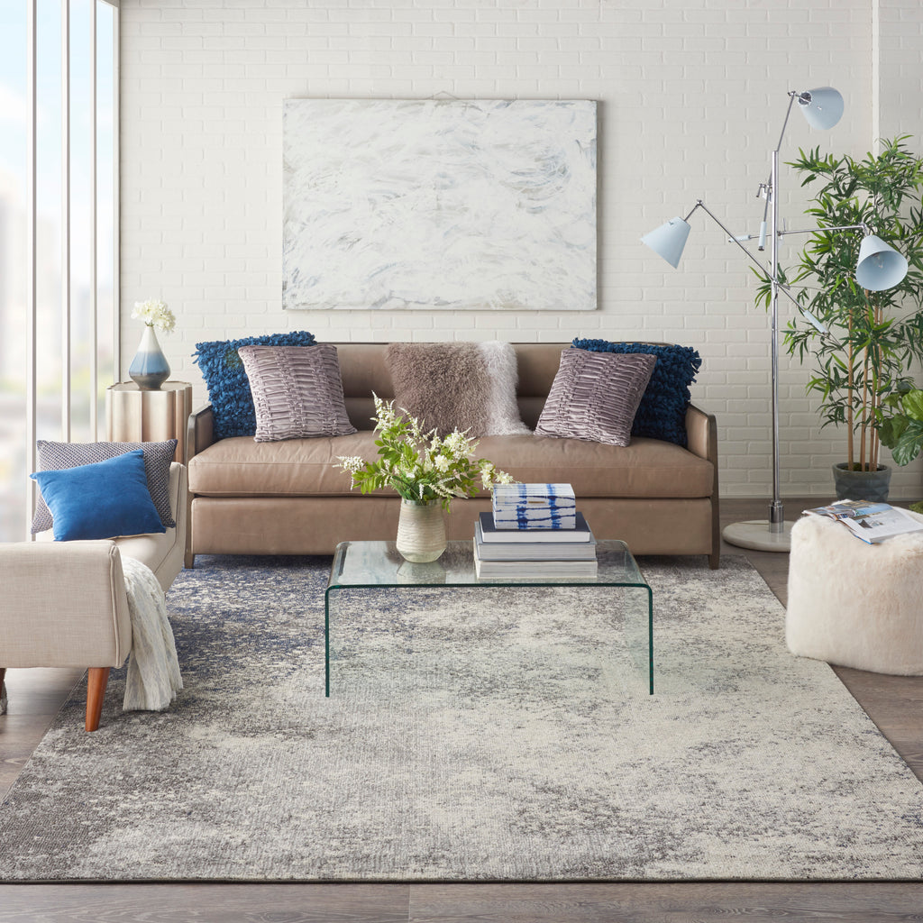 nourison passion psn10 charcoal ivory rug