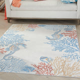 nourison seaside sds03 ivory multi rug