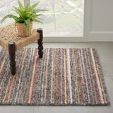 nourison plateau pae01 grey flame rug
