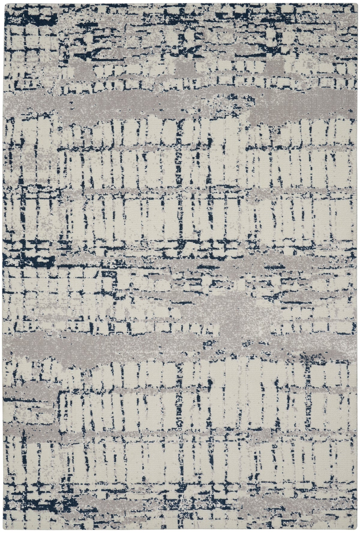 nourison twilight twi10 ivory navy rug