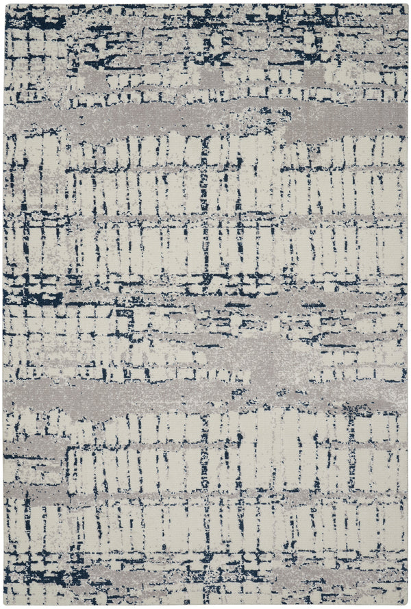 nourison twilight twi10 ivory navy rug