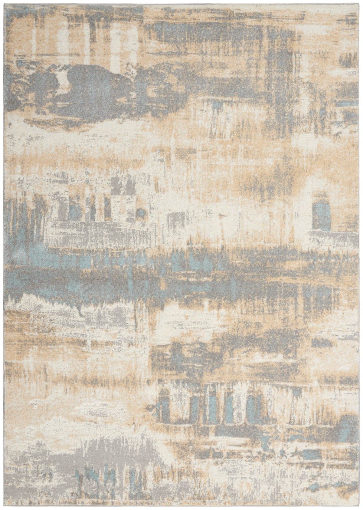 nourison ck005 enchanting ech02 ivory seaglass rug