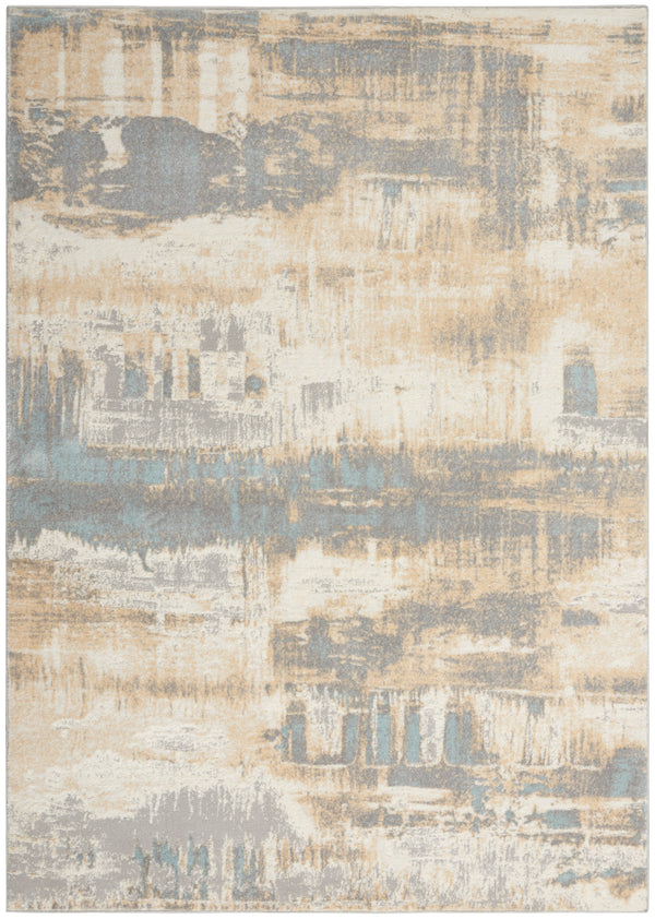 nourison ck005 enchanting ech02 ivory seaglass rug