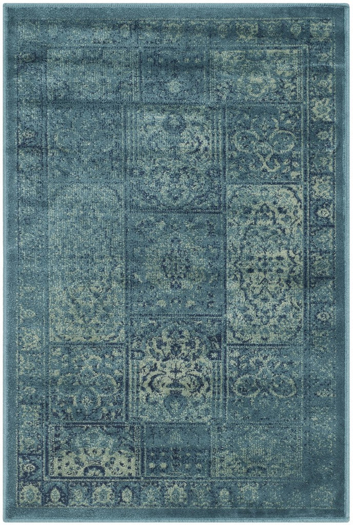 safavieh clearance vintage vtg127 2220 turquoise rug