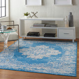 nourison grafix grf14 blue rug