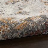 nourison tangra tnr03 grey multi rug