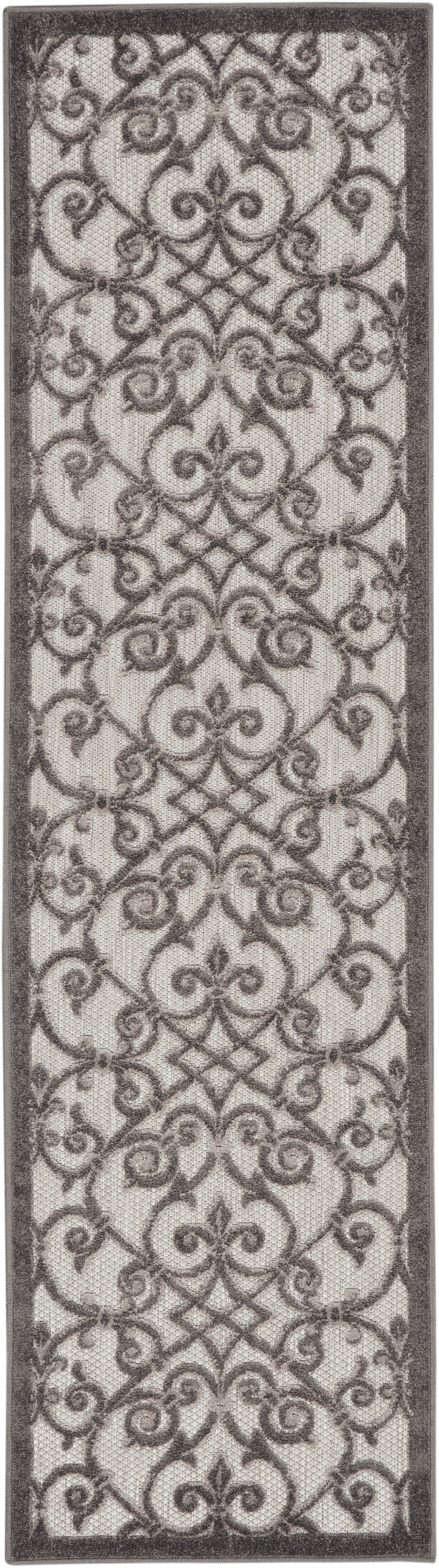 nourison aloha alh21 grey charcoal rug