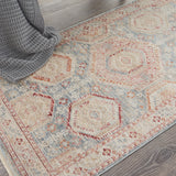 nourison homestead hms01 light blue multi rug