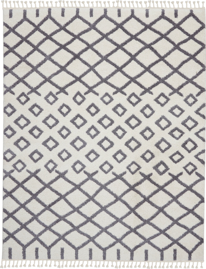 nourison moroccan shag mrs01 white rug