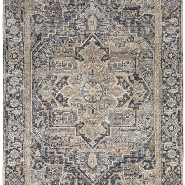 nourison moroccan celebration ki381 navy rug