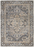 nourison moroccan celebration ki381 navy rug