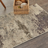 nourison celestial ces02 ivory grey rug