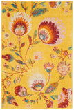 nourison allur alr08 yellow multicolor rug