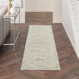 nourison interlock itl03 blue ivory rug