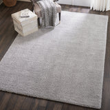 nourison malibu shag msg01 silver grey rug