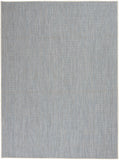 nourison courtyard cou01 ivory blue rug
