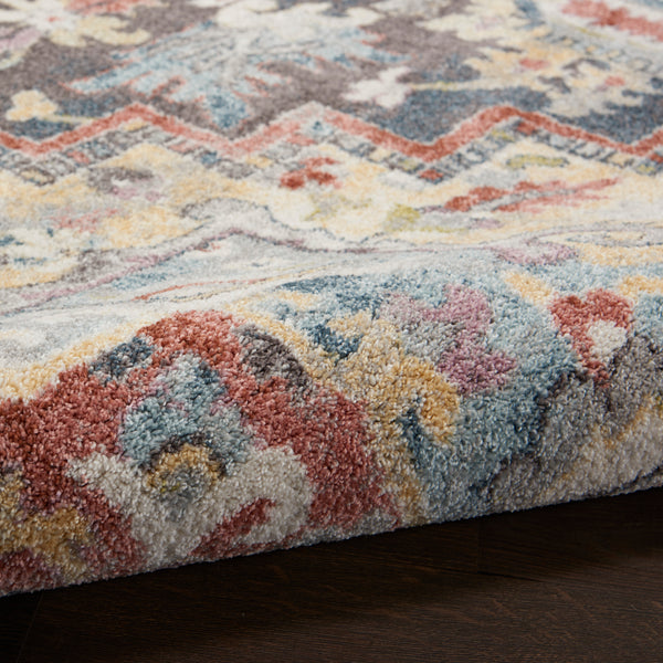 nourison soraya sor04 charcoal multi rug