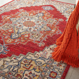 nourison majestic mst05 red rug