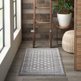nourison palermo pmr02 charcoal silver rug
