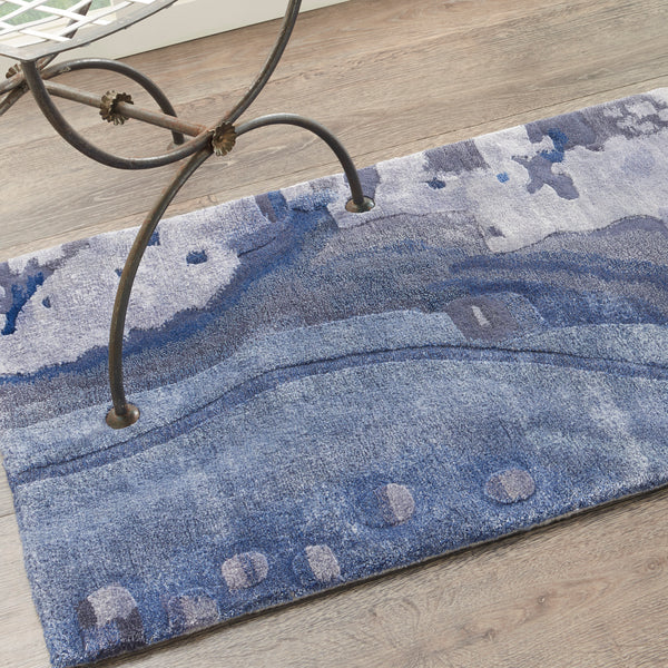 nourison prismatic prs05 blue rug