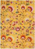 nourison allur alr08 yellow multicolor rug