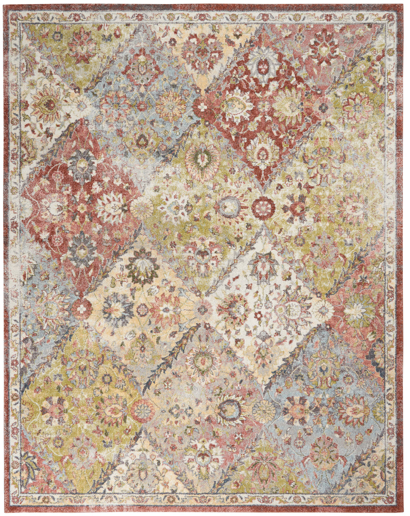 nourison soraya sor01 terracotta multicolor rug