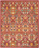 nourison allur alr03 red multicolor rug