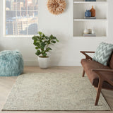 nourison interlock itl03 blue ivory rug
